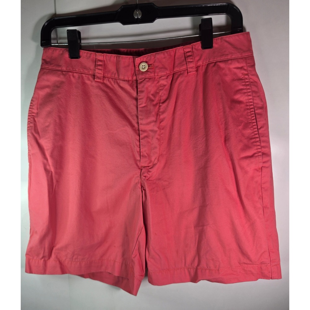 Vineyard Vines Men 30 Club Short Chino Shorts Salmon Pink Coral Cotton 9 Inseam